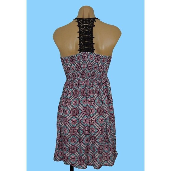 XHILARATION JUNIOR GIRLS SLEEVELESS COLORFUL MINI SUNDRESS EUC SMALL - Picture 2 of 4